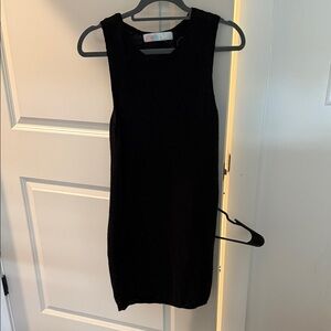 Free People Black Sleeveless Mini Dress